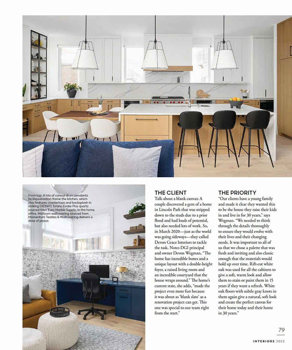 Domain Featured in Modern Luxury Interiors Chicago Magazine